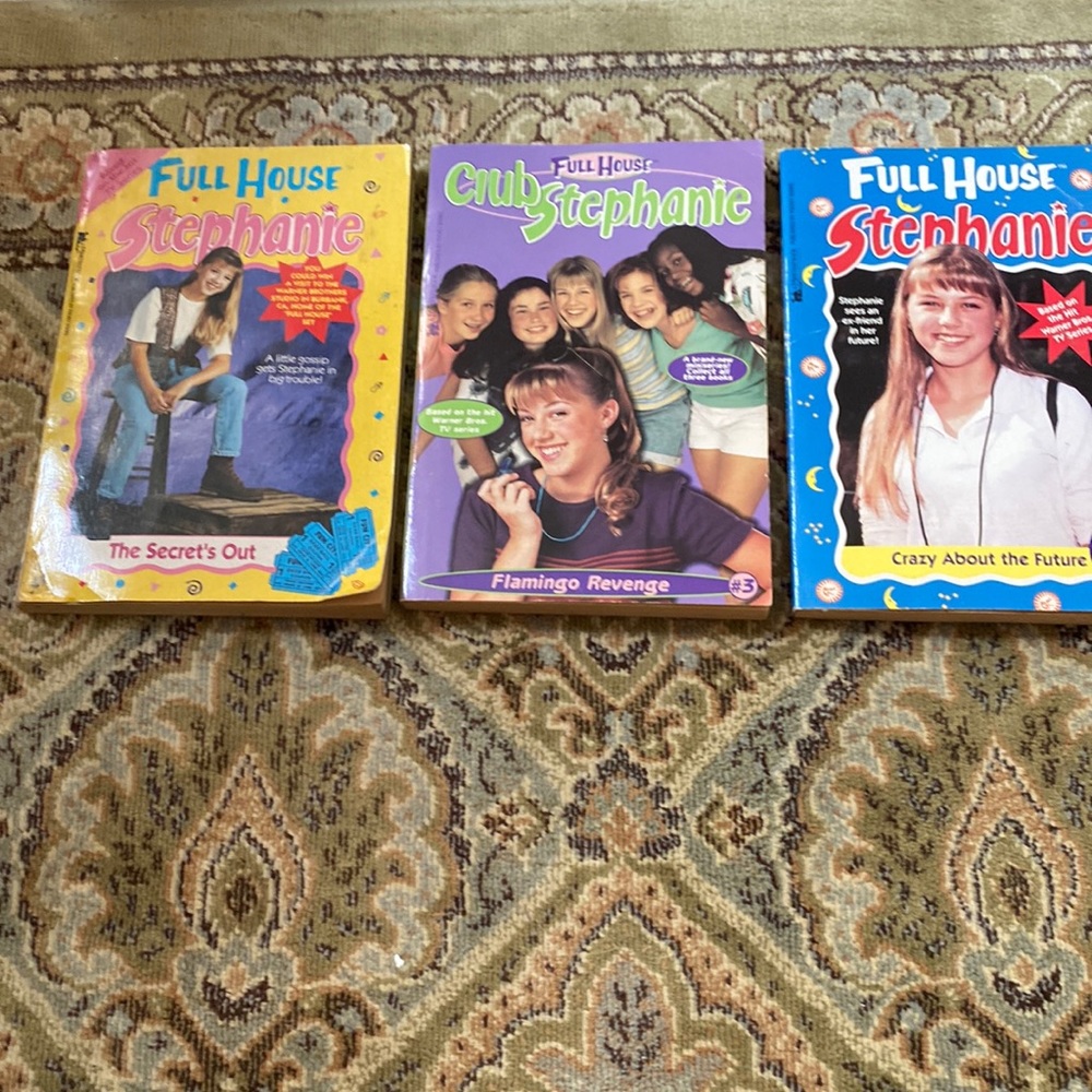 Vintage 1990s, three Full House Stephanie paperback books